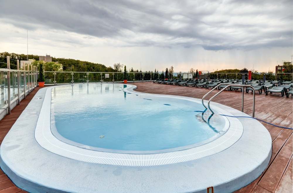 střešní bazén v aquaparku Kohoutovice